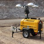 Why are companies using a portable light tower?